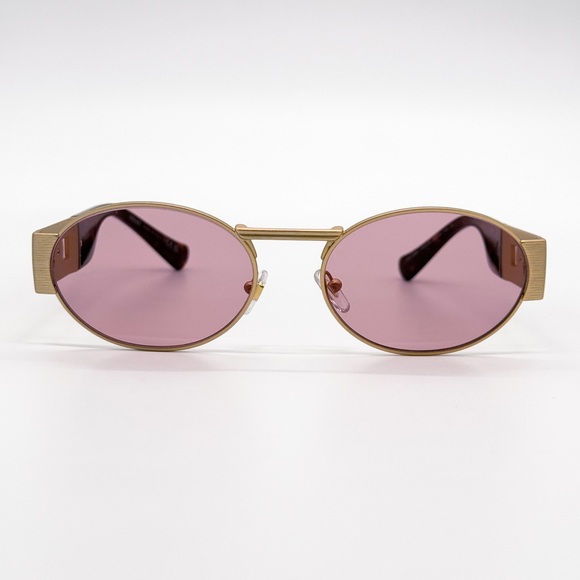 NEW VERSACE VE2264 1002/84 VERSACE DECO OVAL SUNGLASSES VE2264 100284 - Picture 4 of 12